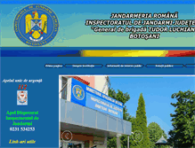 Tablet Screenshot of jandarmeriabotosani.ro